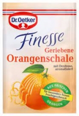 Dr. Oetker Finesse Geriebene Orangenschale, 3 unidades