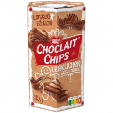 Choclait Chips mit Lebkuchengeschmack