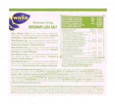 Wasa Delicate Crisp Rosemary & Sea Salt, 190g