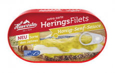 Heringsfilets in Honig-Senf-Sauce, 190g